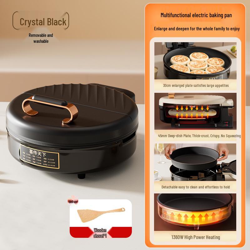Electric Double-Sided Pancake Maker: Fully Automatic, Non-Stick Baking Pan with Power-Off Feature for Thin Pancakes
Electric Double-Sided Pancake Maker: Fully Automatic, Non-Stick Baking Pan with Power-Off Feature for Thin Pancakes