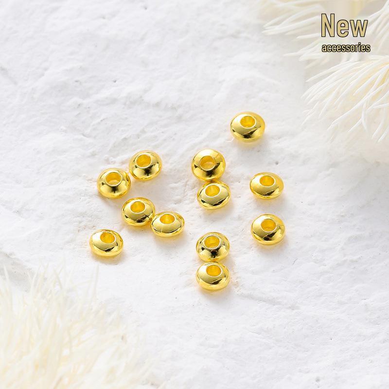 14k Copper-Plated Gold Spacer Beads – Flat Positioning Abacus Style for DIY Bracelets and Jewelry Accessories. 30 pieces (3mm/hole diameter 1.2mm)
14k Copper-Plated Gold Spacer Beads – Flat Positioning Abacus Style for DIY Bracelets and Jewelry Accessories. 30 pieces (3mm/hole diameter 1.2mm)