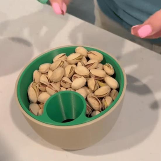 Yousheng 3D Printed Nut Seeds Bowl Snack Storage Container Double Dish with Shell Compartment Pistachios Cherries Fruits Candy Serving Bowl
Yousheng 3D Printed Nut Seeds Bowl Snack Storage Container Double Dish with Shell Compartment Pistachios Cherries Fruits Candy Serving Bowl