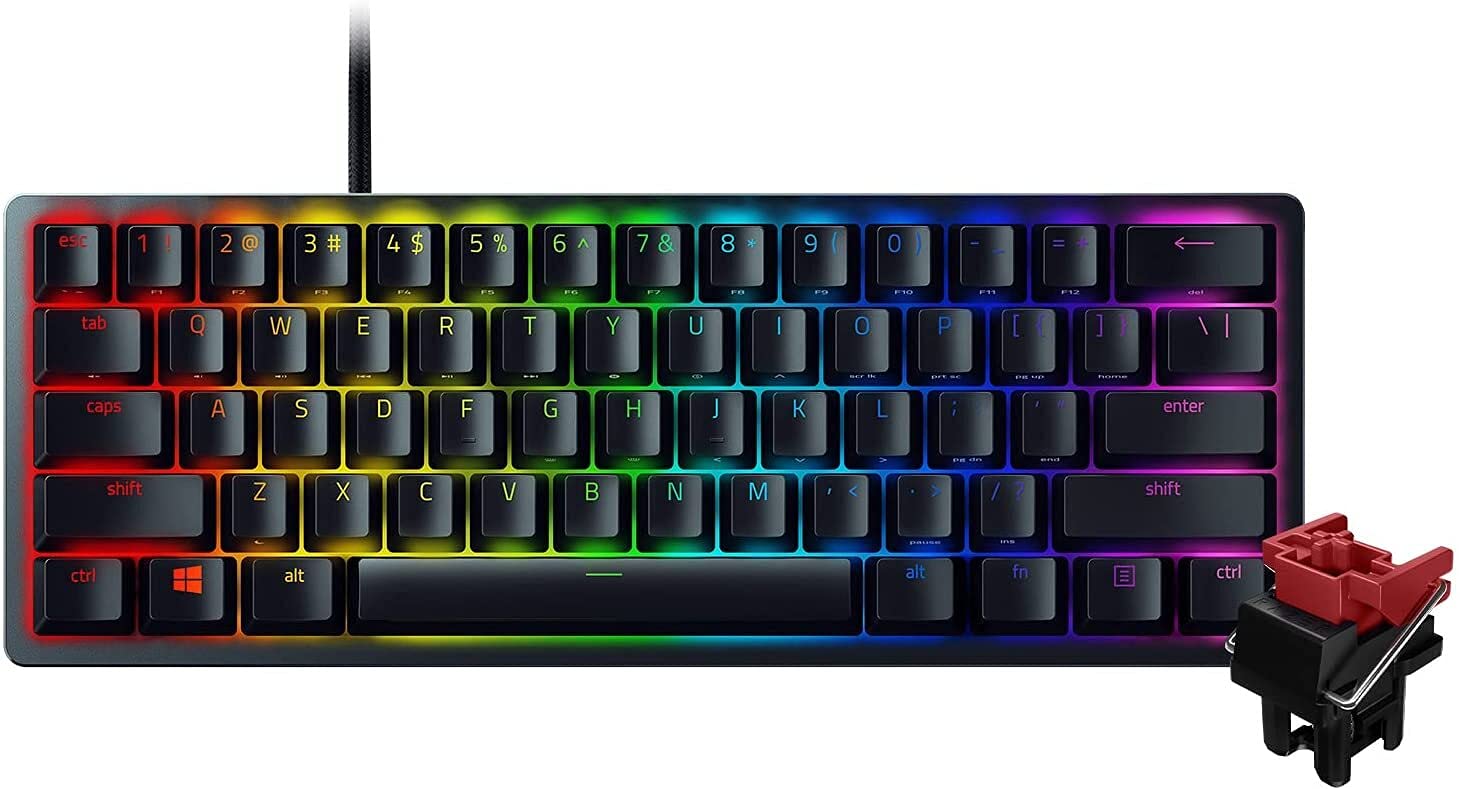 Razer Huntsman Mini Маленька ігрова клавіатура Лінійний оптичний перемикач Англійська Макет США Макет Оптичний перемикач Надвисока швидкість Лінійний тактильний
Razer Huntsman Mini Маленька ігрова клавіатура Лінійний оптичний перемикач Англійська Макет США Макет Оптичний перемикач Надвисока швидкість Лінійний тактильний