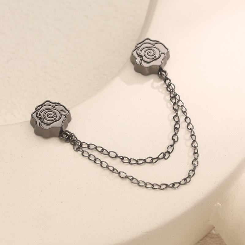 New Flower Magnetic Flower Brooches for Women Fashion Tassel Chain Magnet Muslim Headscarf Hijab Clips Button Accessories чорний
New Flower Magnetic Flower Brooches for Women Fashion Tassel Chain Magnet Muslim Headscarf Hijab Clips Button Accessories чорний