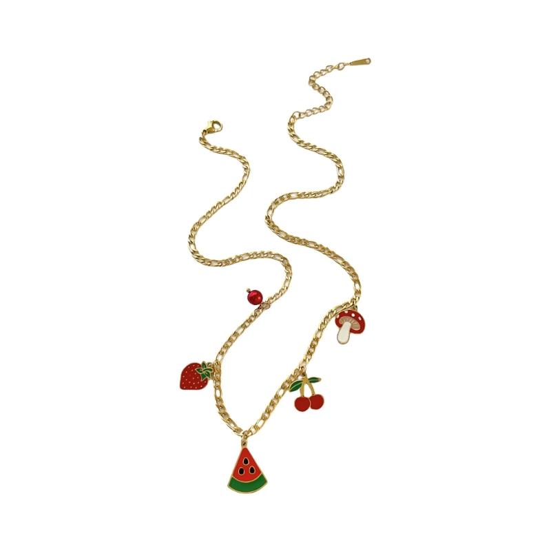 Adjustable Fruit Themed Pendant Necklace With Vibrant Colors Lightweight Design For Casual Daily Wear
Adjustable Fruit Themed Pendant Necklace With Vibrant Colors Lightweight Design For Casual Daily Wear