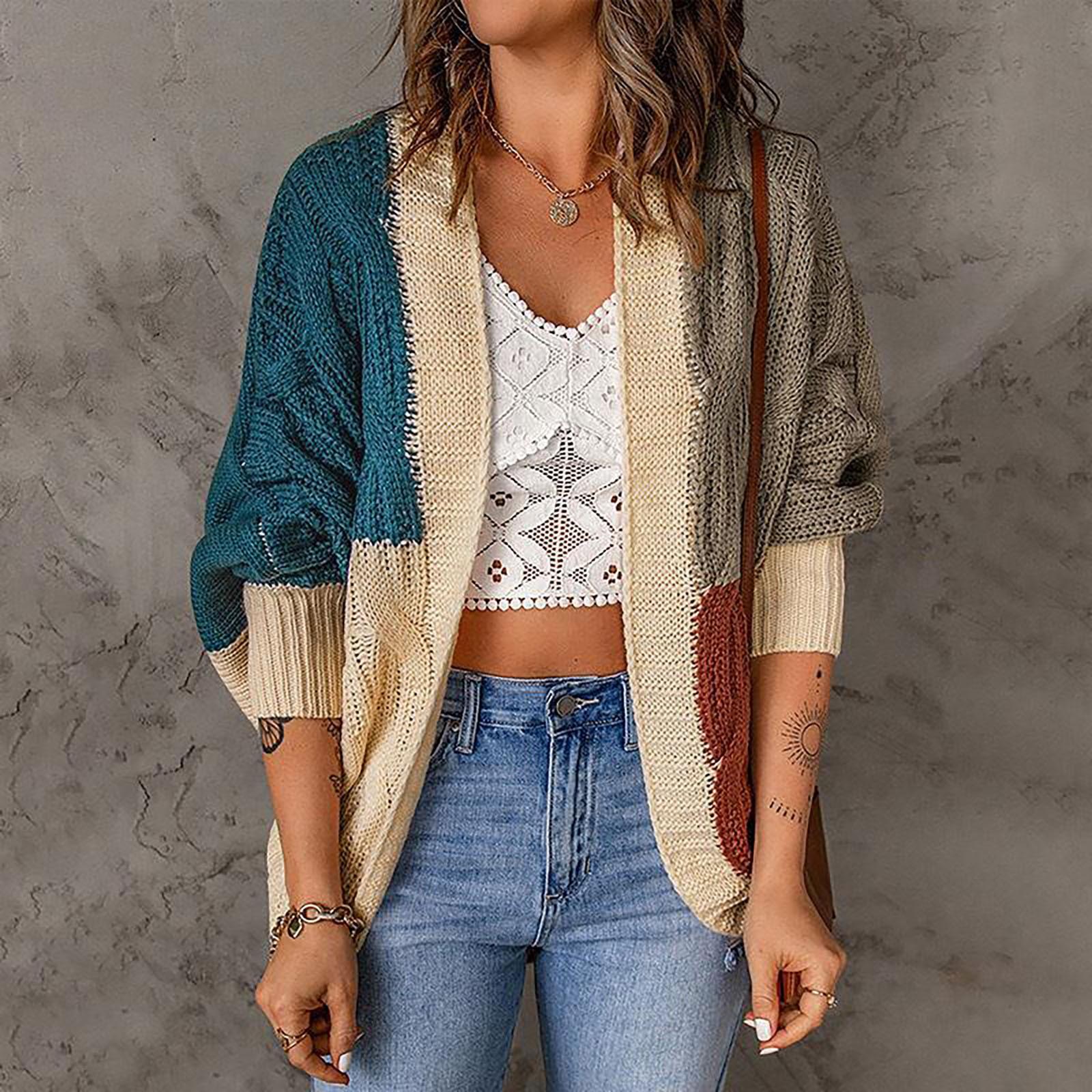 Women s Fashion Long Sleeve Cape Color Knit Coat XL синій
Women s Fashion Long Sleeve Cape Color Knit Coat XL синій