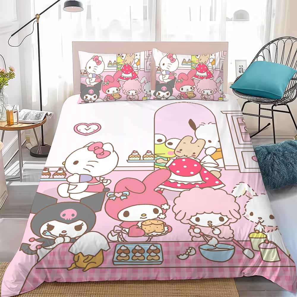 Cute S-Sanrio Friends Duvet Cover Set Home Style Bedding Soft Laundry Cotton Bed 3 Piece Set Student Dormitory Gift 135x200cm
Cute S-Sanrio Friends Duvet Cover Set Home Style Bedding Soft Laundry Cotton Bed 3 Piece Set Student Dormitory Gift 135x200cm