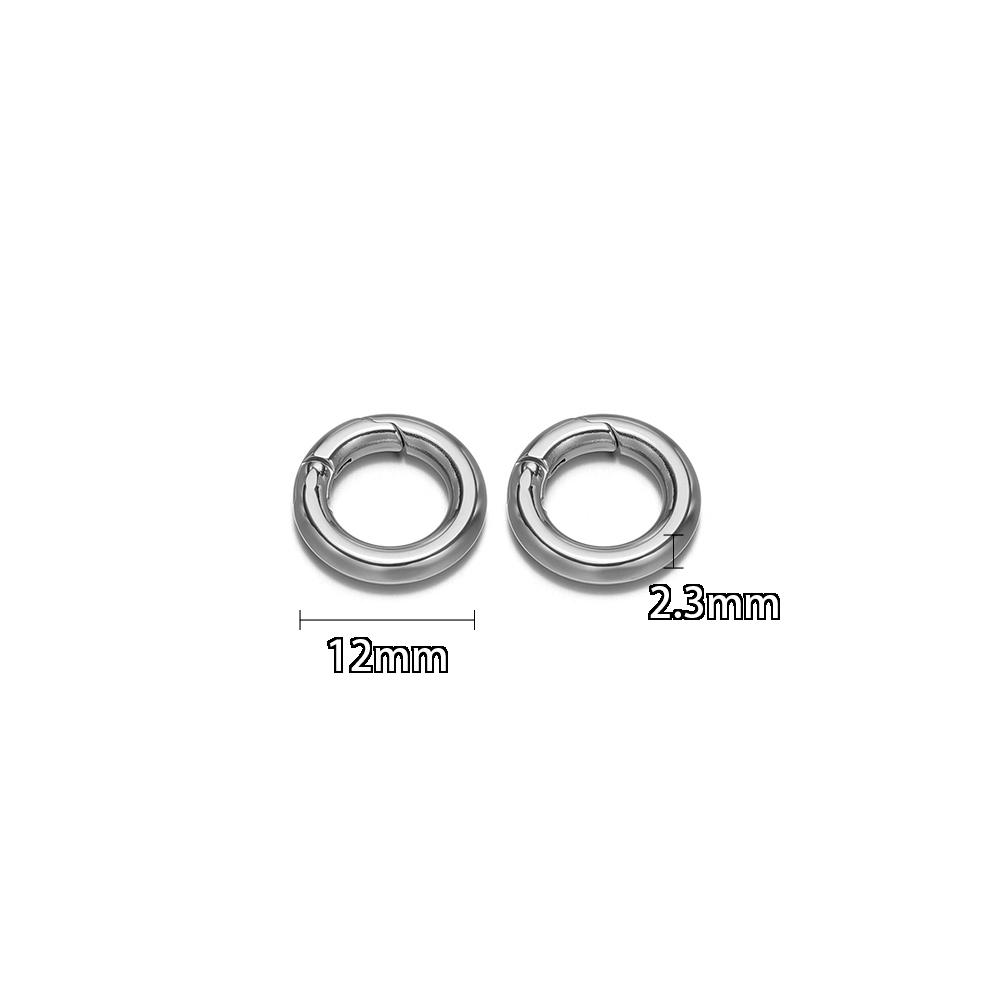 2pcs Stainless Steel Clasps Round Ring Lobster Clasps Hooks Connectors DIY Jewelry Making Necklace Chains Supplies Accessories
2pcs Stainless Steel Clasps Round Ring Lobster Clasps Hooks Connectors DIY Jewelry Making Necklace Chains Supplies Accessories