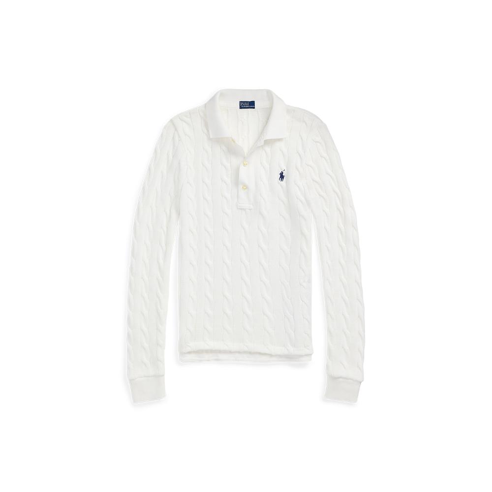Polo Ralph Lauren Slim Fit Cable Knit Cotton Long Sleeve Polo Shirt Women tops White WMPOKNINB920217-100 XS
Polo Ralph Lauren Slim Fit Cable Knit Cotton Long Sleeve Polo Shirt Women tops White WMPOKNINB920217-100 XS