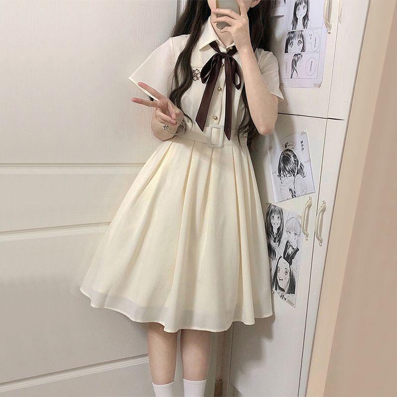 Sweet Academy Embroidered Polo Collar Dress with Belted Waist for Female Students Small абрикосовый
Sweet Academy Embroidered Polo Collar Dress with Belted Waist for Female Students Small абрикосовый