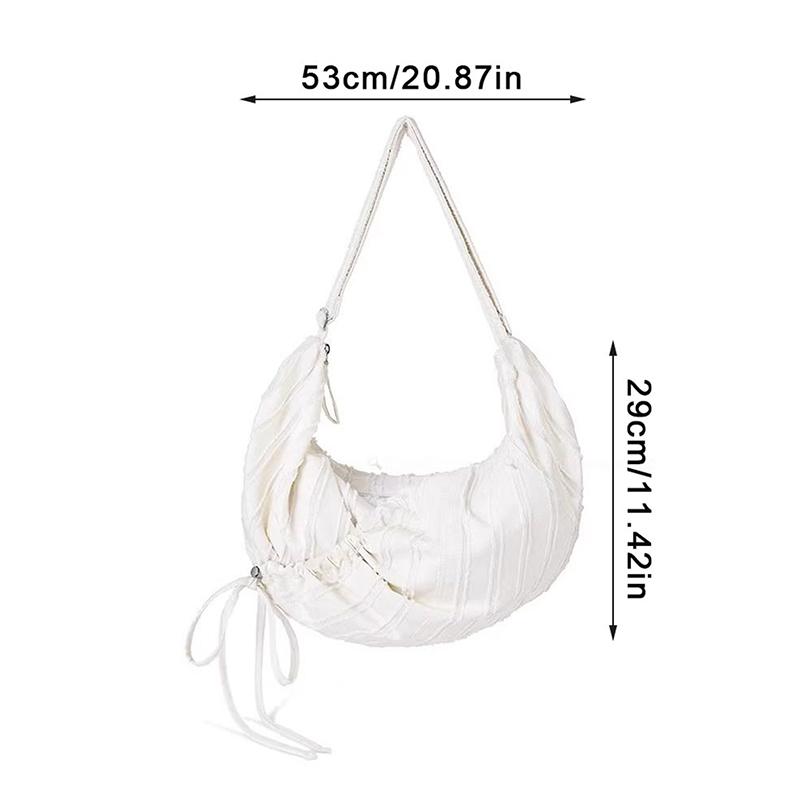 Корейская плиссированная холщовая сумка через плечо, большая вместимость, повседневная сумка-тоут, сумка кроссбоди, сумка-пельмень для женщин, подарок
Корейская плиссированная холщовая сумка через плечо, большая вместимость, повседневная сумка-тоут, сумка кроссбоди, сумка-пельмень для женщин, подарок