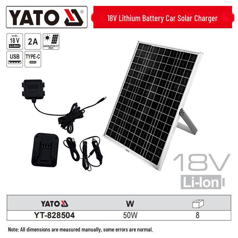 Швидкий зарядний пристрій YATO 18V Solar + Car Charger 18V 2A YT-828504
Швидкий зарядний пристрій YATO 18V Solar + Car Charger 18V 2A YT-828504