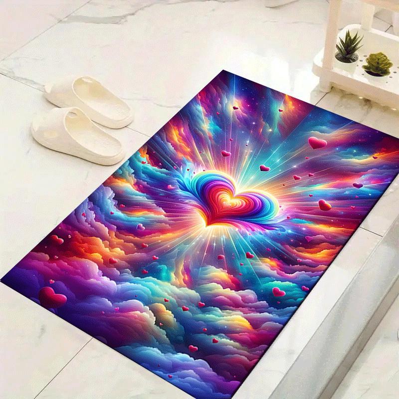 1pc Glowing love cloud Design Area Rug - Soft, Anti-Slip, and Durable Gaming Room Decor for Bedroom 60cm by 90cm
1pc Glowing love cloud Design Area Rug - Soft, Anti-Slip, and Durable Gaming Room Decor for Bedroom 60cm by 90cm