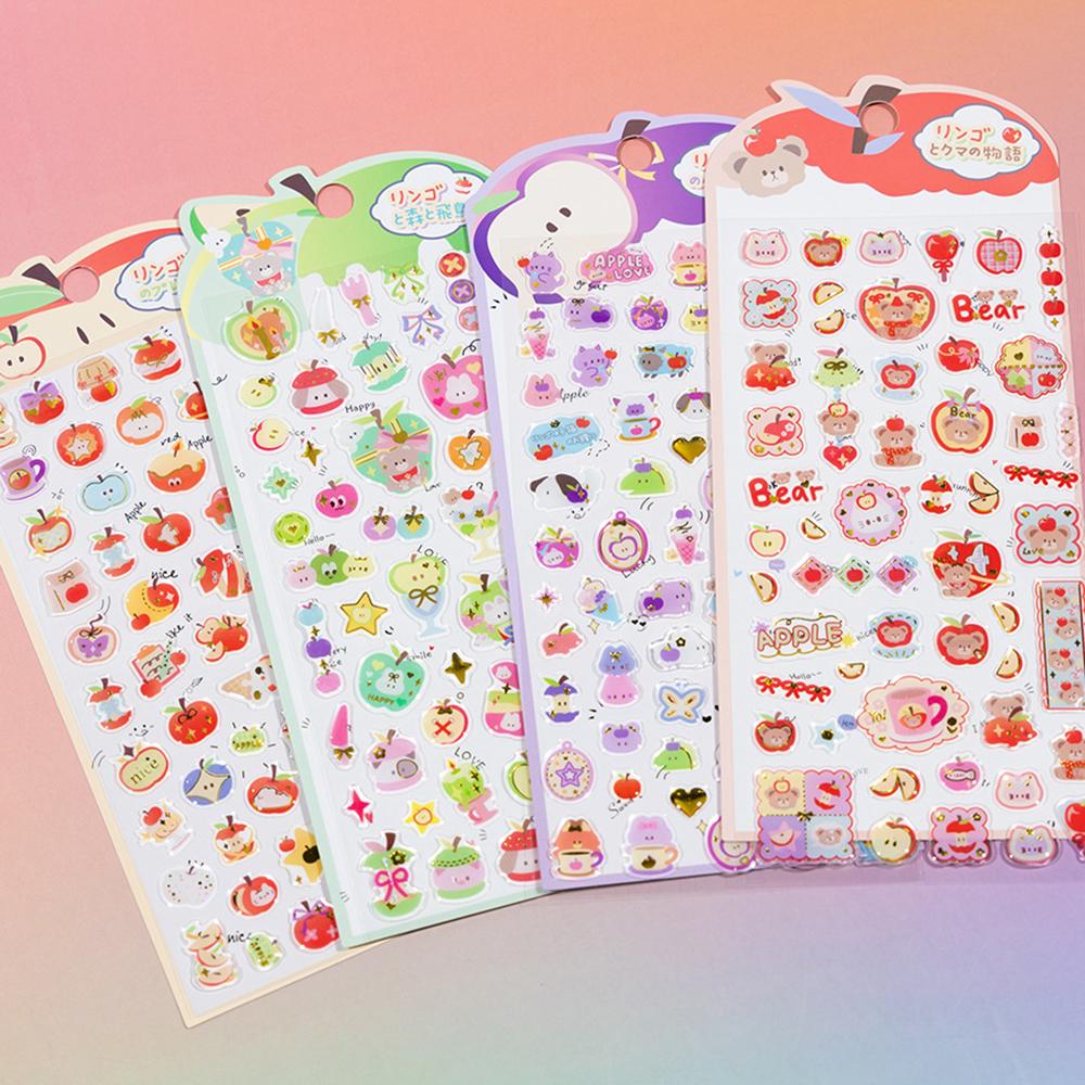 4PCS Apple Crystal Embossed Three-dimensional Cartoon Animal Stickers Girl Cute Hand Account Ccd Mobile Phone Case Decoration
4PCS Apple Crystal Embossed Three-dimensional Cartoon Animal Stickers Girl Cute Hand Account Ccd Mobile Phone Case Decoration