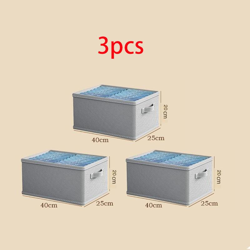 3 шт. Коробка для хранения одежды, бытовой шкаф для одежды, органайзер для одежды и брюк, тканевая складная корзина для хранения с выдвижным ящиком
3 шт. Коробка для хранения одежды, бытовой шкаф для одежды, органайзер для одежды и брюк, тканевая складная корзина для хранения с выдвижным ящиком