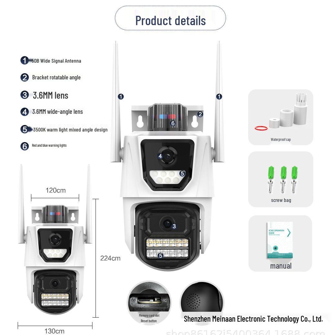 P17 iCSee Full Color Night Vision WiFi Outdoor Camera with Two-way Audio
P17 iCSee Full Color Night Vision WiFi Outdoor Camera with Two-way Audio