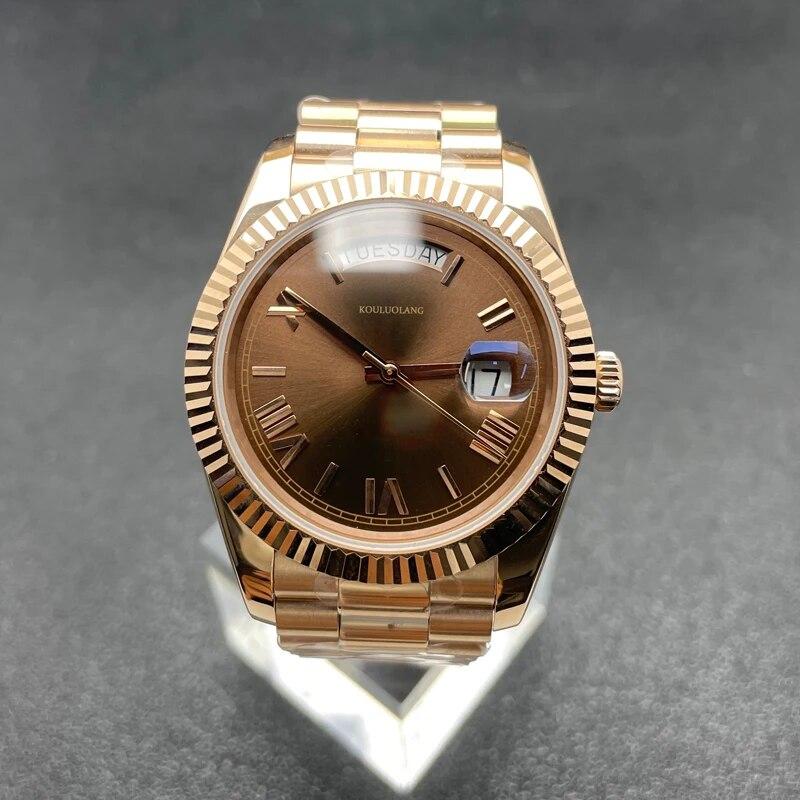 40mm Man Mechanical Automatic Watch day date Sapphire Glass 904 Stainless Steel Waterproof 325* Movement brown dial
40mm Man Mechanical Automatic Watch day date Sapphire Glass 904 Stainless Steel Waterproof 325* Movement brown dial
