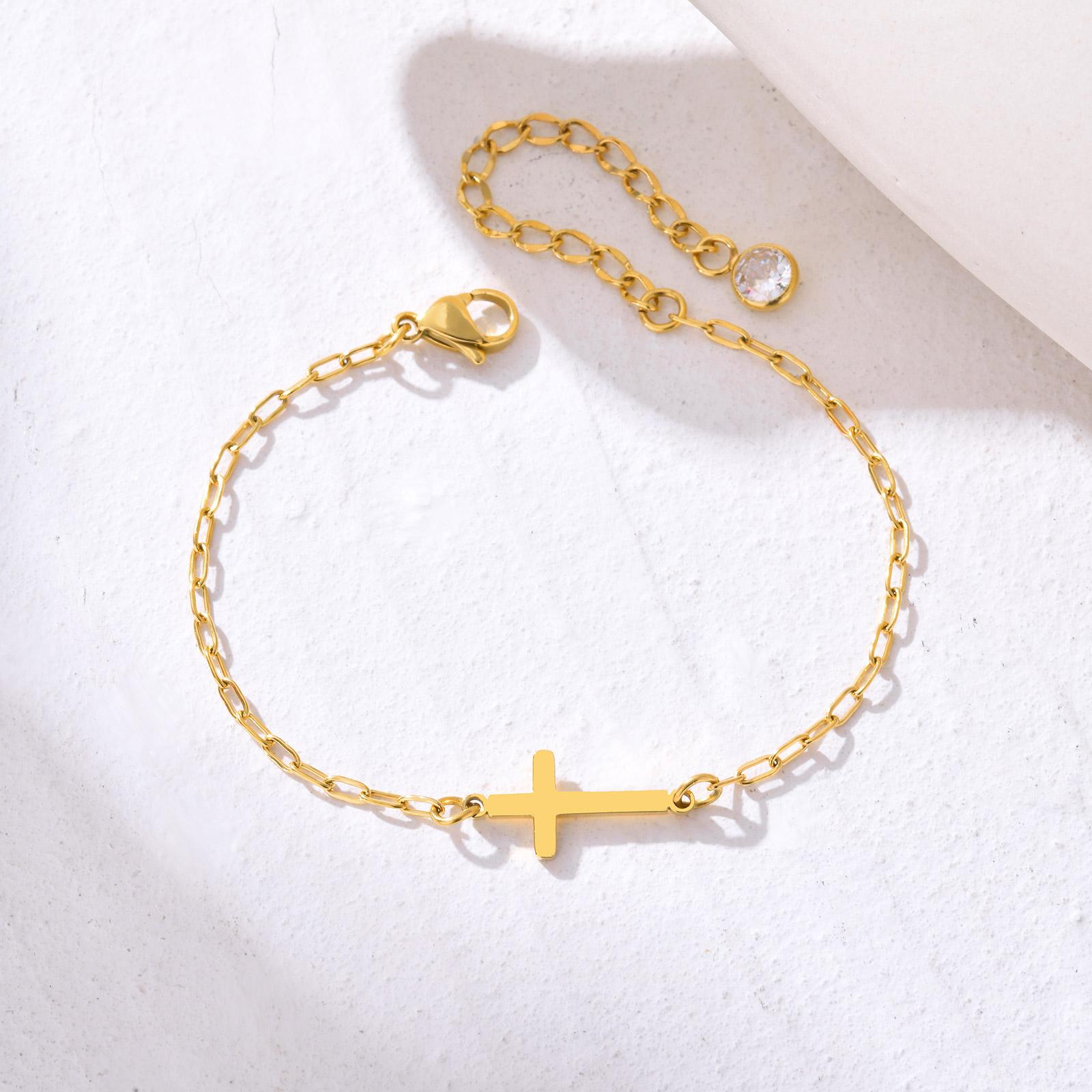 Fashion Stainless Steel Cross Bracelet for Women,CZ Zircon Charm Small Square Chain Bracelet,Waterproof Jewelry Gift
Fashion Stainless Steel Cross Bracelet for Women,CZ Zircon Charm Small Square Chain Bracelet,Waterproof Jewelry Gift