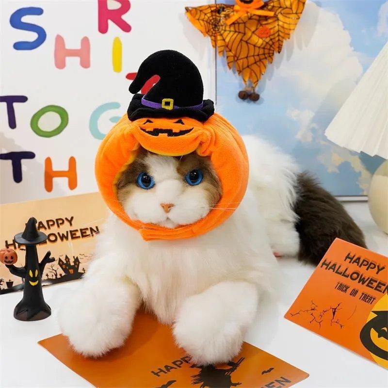 Halloween Pumpkin Plush Cat Head Cover Warm Woven Cat Cap Cute Pet Headdress Kitten Cosplay Costume Pet Accessories For Felines
Halloween Pumpkin Plush Cat Head Cover Warm Woven Cat Cap Cute Pet Headdress Kitten Cosplay Costume Pet Accessories For Felines