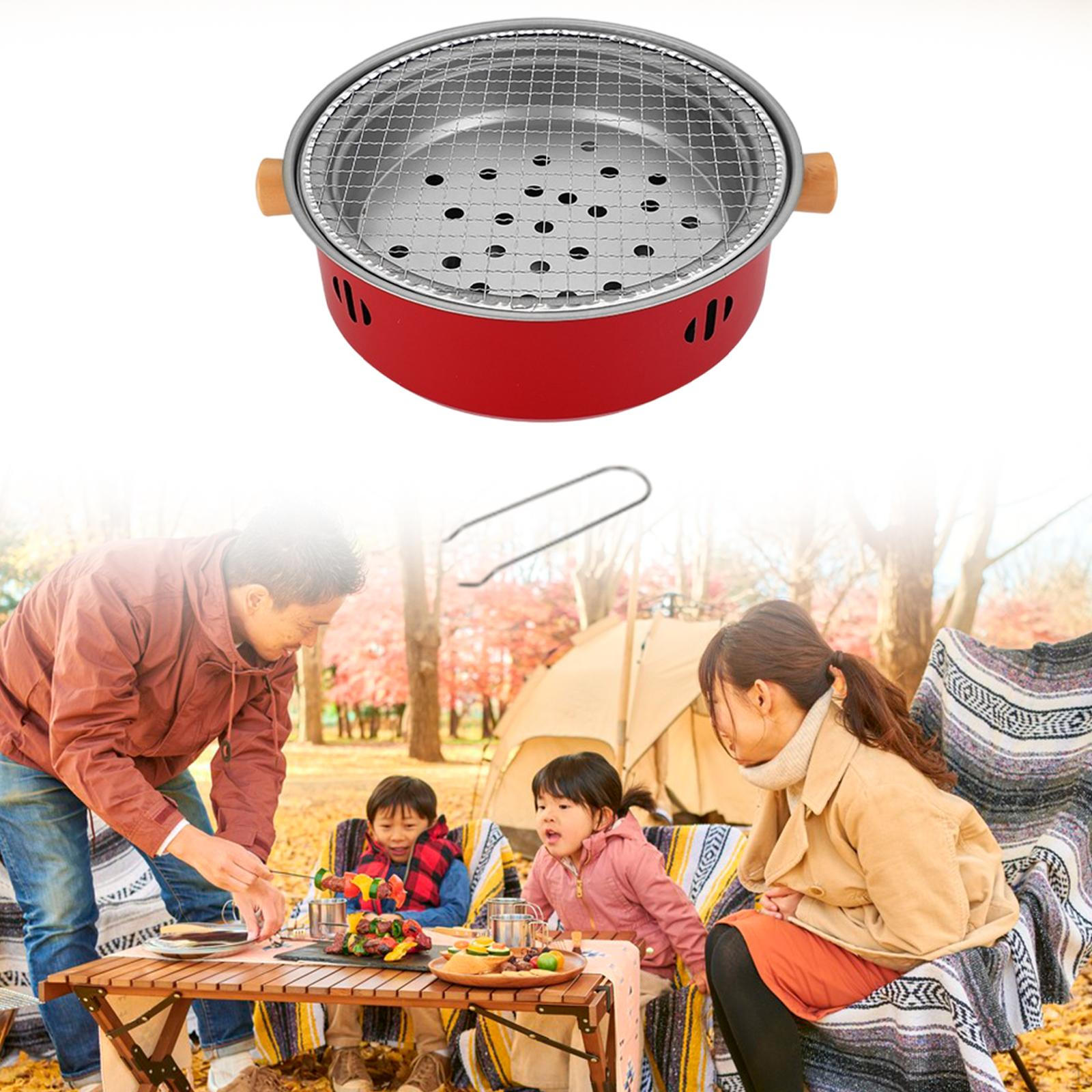 Печь для барбекю Костер Кухонная утварь Отопление Жаровня Инструмент Барбекю Гриль Чай для пикника красный