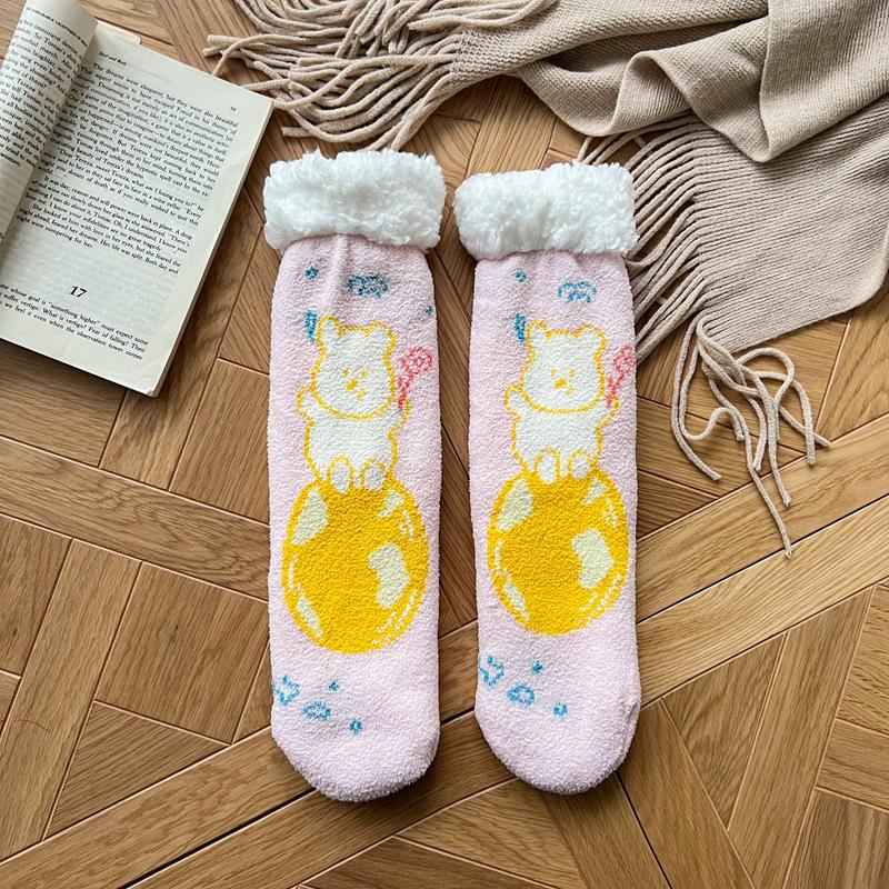 Lamb Wool Socks Women S Fleece Thickened Warm Towel Socks Cute Christmas Winter Home Sleep Non-Slip Floor Socks One size fits all розовый
Lamb Wool Socks Women S Fleece Thickened Warm Towel Socks Cute Christmas Winter Home Sleep Non-Slip Floor Socks One size fits all розовый