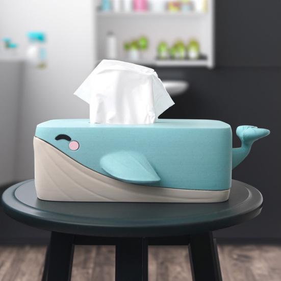 Tissue Box Cover Large Capacity Easy to Install Creative Whale Shaped 3D Printed Tissue Case Paper Holder
Tissue Box Cover Large Capacity Easy to Install Creative Whale Shaped 3D Printed Tissue Case Paper Holder