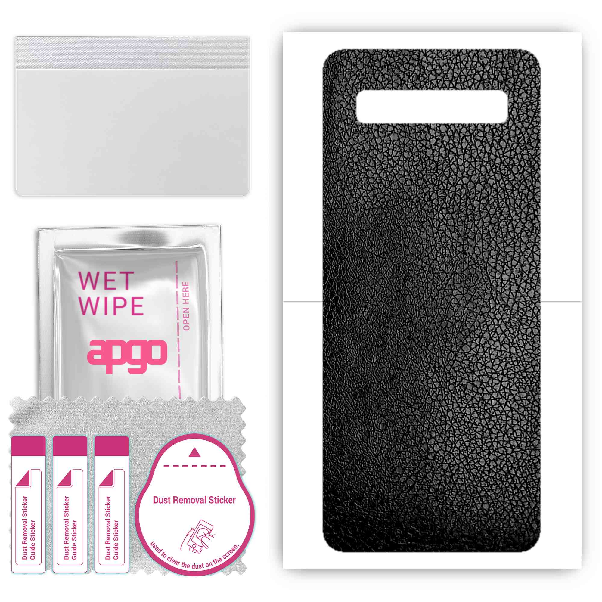 apgo Protective Skin Sticker for the back compatible with TCL 10 SE, Wrap Film, Foil, Vinyl - Pattern Black Leather
apgo Protective Skin Sticker for the back compatible with TCL 10 SE, Wrap Film, Foil, Vinyl - Pattern Black Leather
