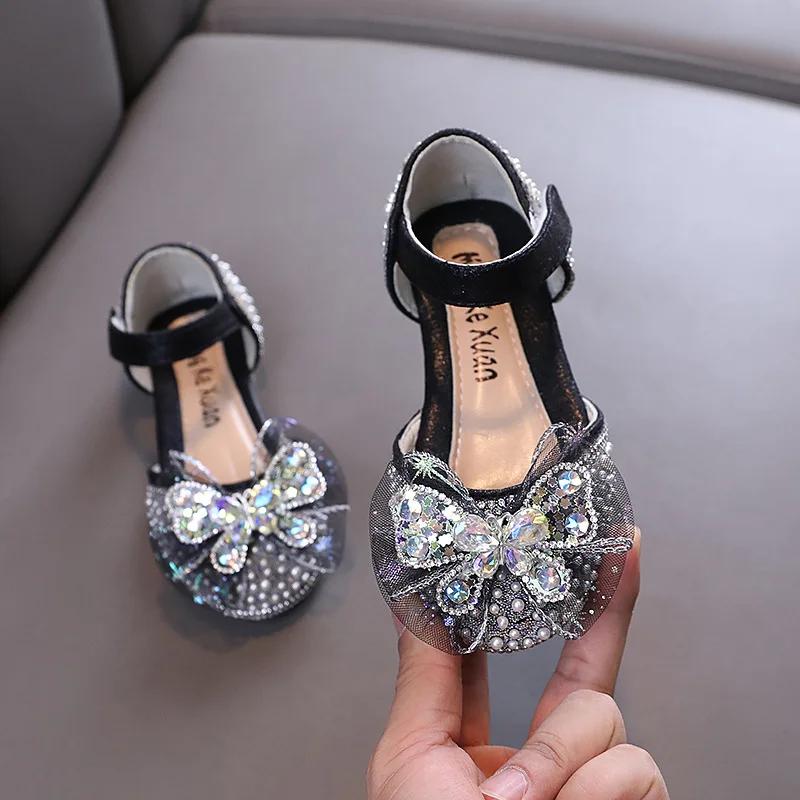 Туфли принцессы из кожи для девочек, универсальные детские сандалии со стразами, дышащие, нескользящие, модные, повседневные, танцевальные балетки 21 чёрный
Туфли принцессы из кожи для девочек, универсальные детские сандалии со стразами, дышащие, нескользящие, модные, повседневные, танцевальные балетки 21 чёрный