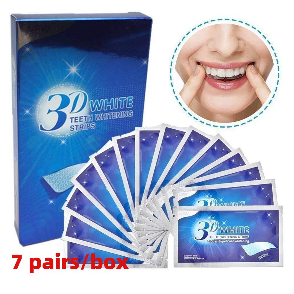 3D белые зубы, профессиональный эффект, оригинальная гигиена полости рта, полоски для отбеливания зубов, 7 пар в коробке
3D белые зубы, профессиональный эффект, оригинальная гигиена полости рта, полоски для отбеливания зубов, 7 пар в коробке