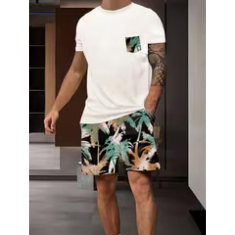 Men s Two-piece Sportswear Summer Short Sleeved T-shirt and Shorts, Beach Vacation Print 6XL
Men s Two-piece Sportswear Summer Short Sleeved T-shirt and Shorts, Beach Vacation Print 6XL