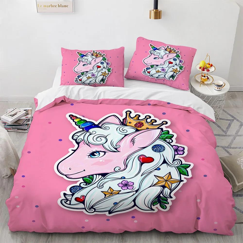 Unicorn King Quen Soft Duvet Cover Shiny Animal Rainbow Beding Set for Kid Carton Fairy Tale Wildlife 2/3pcs Polyester Comfortable Quilt Cover 135*200cm Eu-Single
Unicorn King Quen Soft Duvet Cover Shiny Animal Rainbow Beding Set for Kid Carton Fairy Tale Wildlife 2/3pcs Polyester Comfortable Quilt Cover 135*200cm Eu-Single