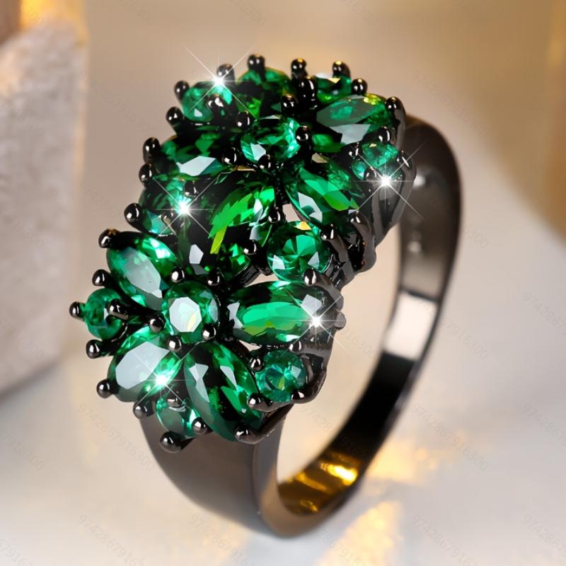 Luxurious Sparkling Green Color Zircon Inlaid Women s Ring, Suitable As A Jewelry Anniversary Gift for Wives and Mothers 10
Luxurious Sparkling Green Color Zircon Inlaid Women s Ring, Suitable As A Jewelry Anniversary Gift for Wives and Mothers 10