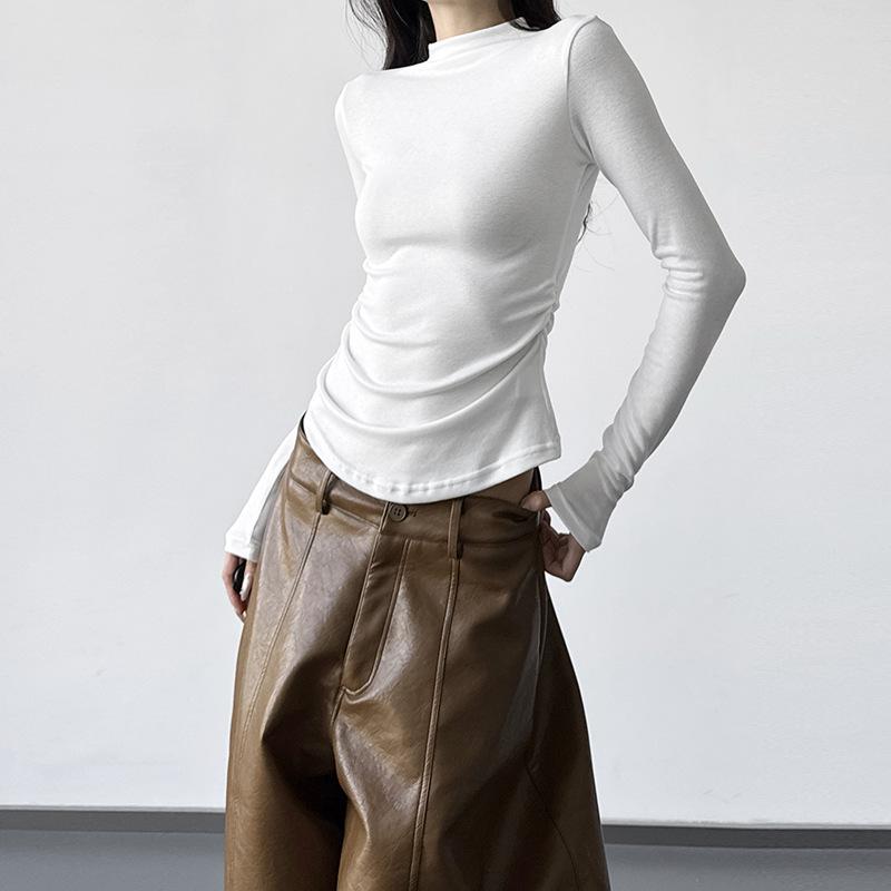 2025 Autumn/Winter Women s Grey Korean Style Slim-Fit Long-Sleeve Half-High Neck Base Layer Top M белый
2025 Autumn/Winter Women s Grey Korean Style Slim-Fit Long-Sleeve Half-High Neck Base Layer Top M белый