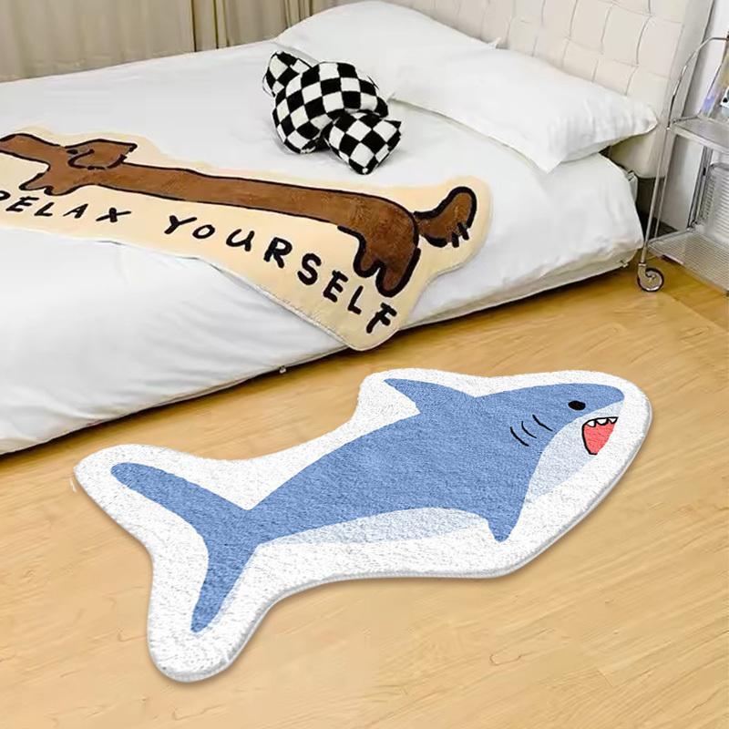 VIKAMA Cute Cartoon Shark Carpet Blue Floor Mat Soft Doormat Special Shaped Carpet Rug For Bedroom Living Room Carpet Home Decor 50X90CM
VIKAMA Cute Cartoon Shark Carpet Blue Floor Mat Soft Doormat Special Shaped Carpet Rug For Bedroom Living Room Carpet Home Decor 50X90CM