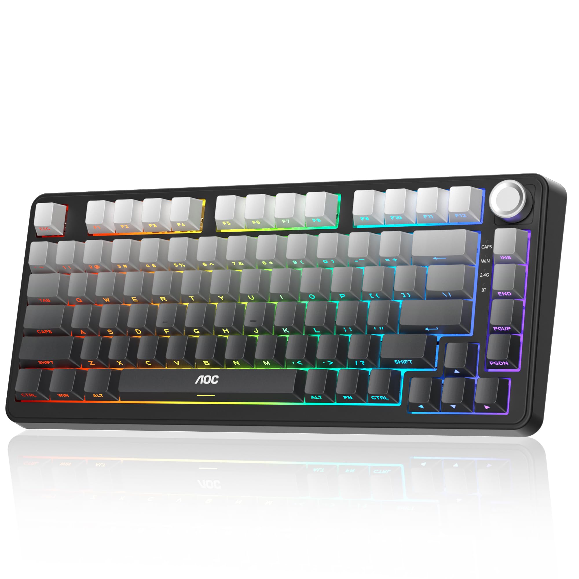 GK330 Gaming Keyboard Wireless Connection 81 Keys Compact Mechanical Keyboard Gasket Structure Silencer Satellite Switches PBT Keycaps 4000mAh US чорний
GK330 Gaming Keyboard Wireless Connection 81 Keys Compact Mechanical Keyboard Gasket Structure Silencer Satellite Switches PBT Keycaps 4000mAh US чорний