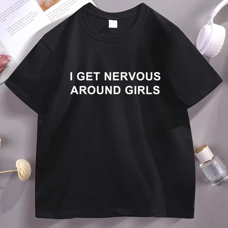 I Get Nervous Around Girls T Shirt Funny Y2K Clothes Trendy Graphic Tees Short Sleeved High Quality pure Cotton Print Casual Top XL
I Get Nervous Around Girls T Shirt Funny Y2K Clothes Trendy Graphic Tees Short Sleeved High Quality pure Cotton Print Casual Top XL