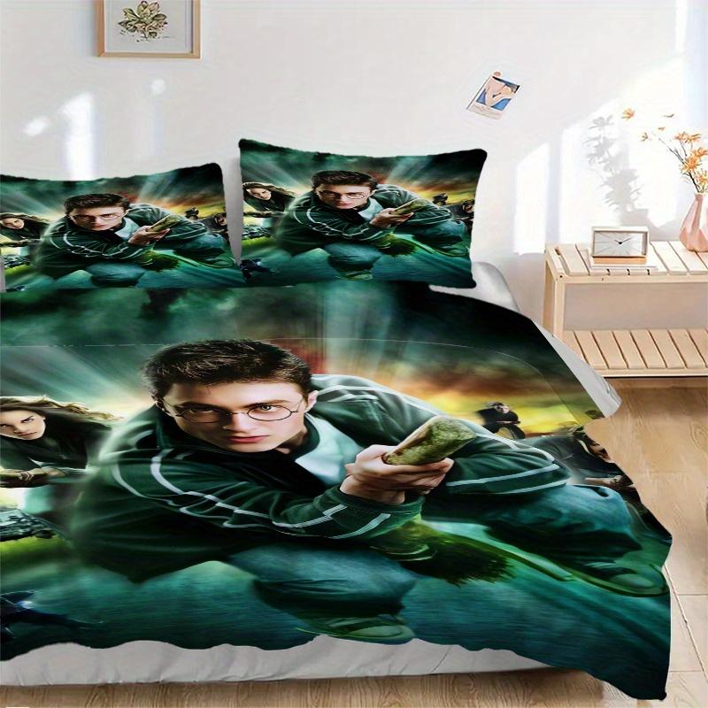 3pcs Harry Potter Green Striped Robe Design Bedding Set - 1 Soft Quilt Cover + 2 Pillowcases, Machine Washable - Suitable for All Seasons, Perfect Gif 135x200cm
3pcs Harry Potter Green Striped Robe Design Bedding Set - 1 Soft Quilt Cover + 2 Pillowcases, Machine Washable - Suitable for All Seasons, Perfect Gif 135x200cm