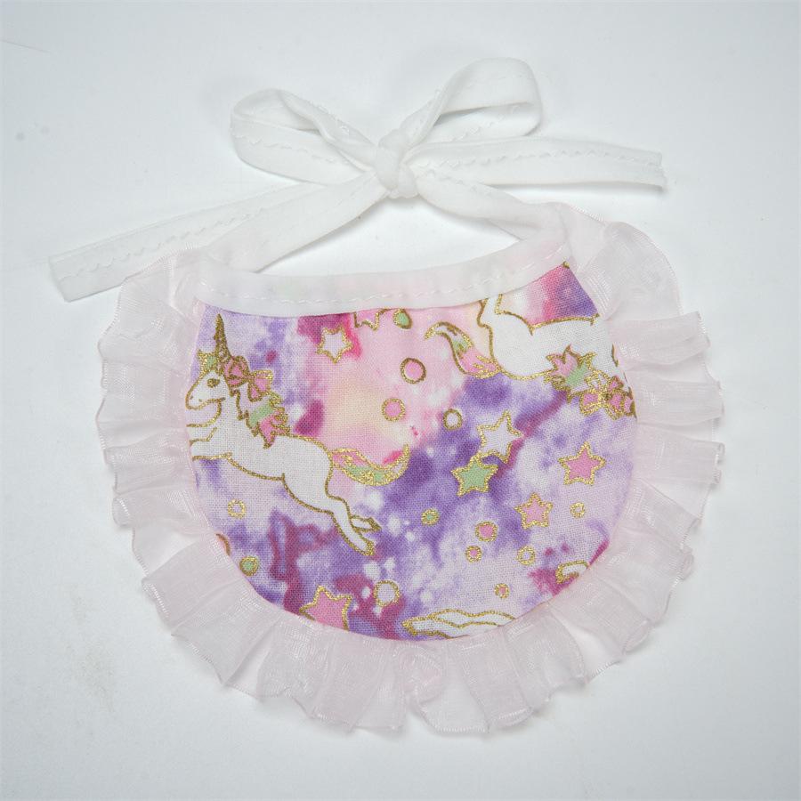 Pet cat scarf new dog saliva towel pet half pocket unicorn accessories cute lace collar
Pet cat scarf new dog saliva towel pet half pocket unicorn accessories cute lace collar