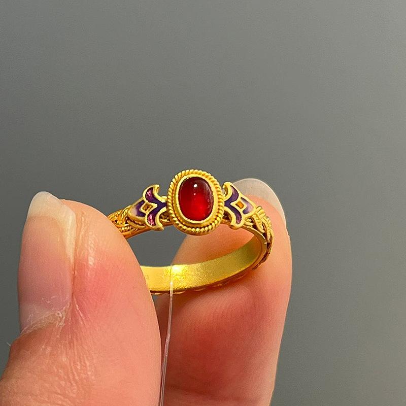 Vintage palace style carnelian rings for women light luxury exquisite Exquisite retro ring party wedding romantic jewelry resizable золотой
Vintage palace style carnelian rings for women light luxury exquisite Exquisite retro ring party wedding romantic jewelry resizable золотой