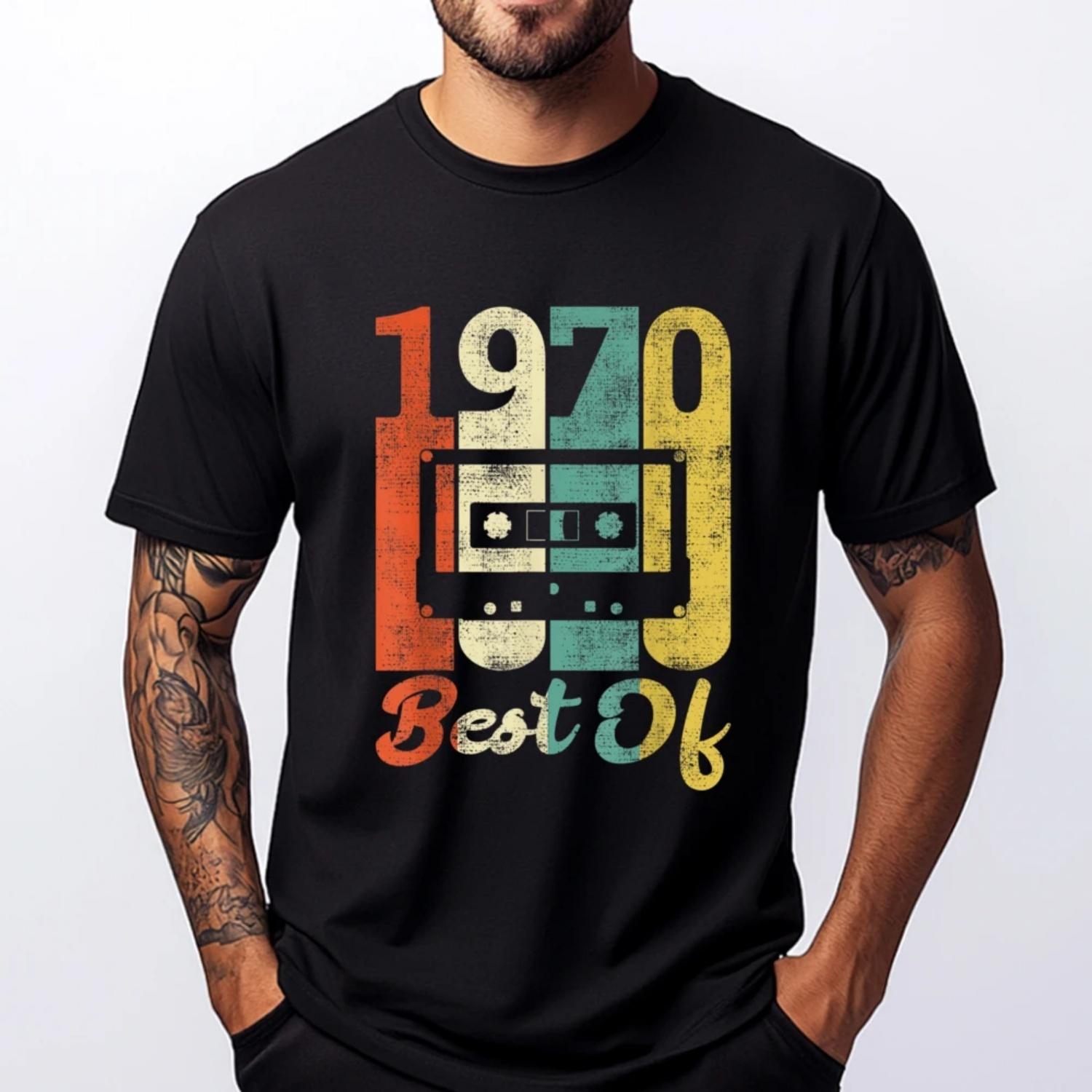 Retro 52th Birthday Cassette 1970 Best Of 70s Pink Graphic Tees Man Camisas De Hombre Hiphop Streetwear Autumn Man Clothes S чёрный
Retro 52th Birthday Cassette 1970 Best Of 70s Pink Graphic Tees Man Camisas De Hombre Hiphop Streetwear Autumn Man Clothes S чёрный