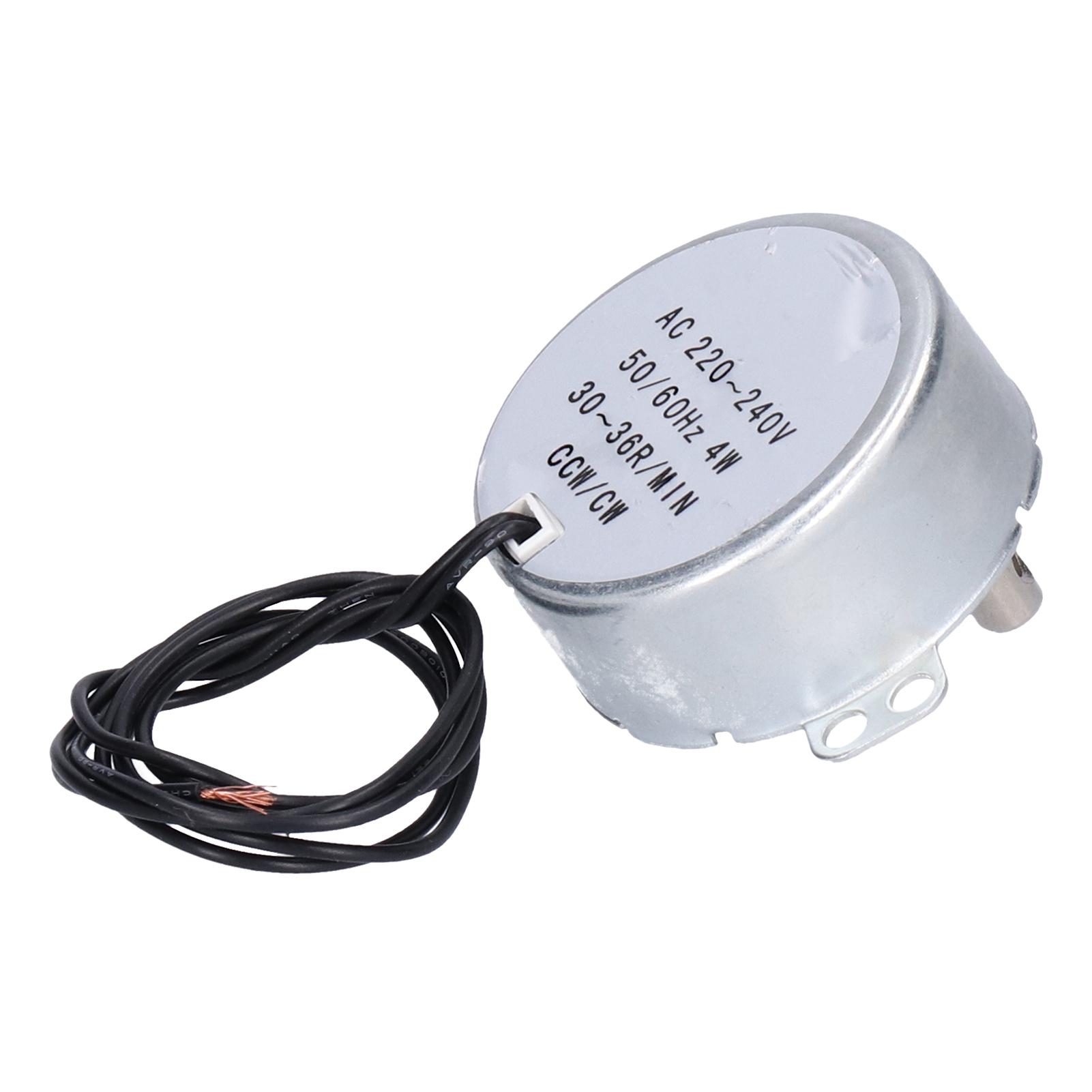 2 шт. Синхронний двигун змінного струму Напрямок CW CCW Міні-частини електромашин 220-240 В 30-36 об/хв 4 Вт
2 шт. Синхронний двигун змінного струму Напрямок CW CCW Міні-частини електромашин 220-240 В 30-36 об/хв 4 Вт