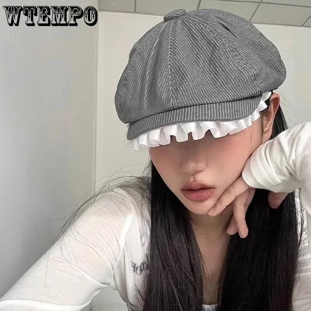 WTEMPO Lace Wide Brim Retro Elegant Women s Striped Spring Summer Foldable Hats Casual Versatile Travel Beach Breathable Hats 1pc сірий
WTEMPO Lace Wide Brim Retro Elegant Women s Striped Spring Summer Foldable Hats Casual Versatile Travel Beach Breathable Hats 1pc сірий