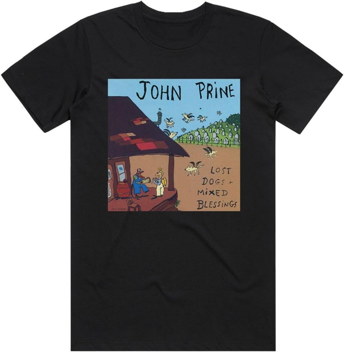 John Prine Tribute Cotton Tee - Lost Dog Mix Blessing Graphic Shirt - 180GSM Unisex Easter Gift (S-XXXL, Black) 5XL різнокольоровий
John Prine Tribute Cotton Tee - Lost Dog Mix Blessing Graphic Shirt - 180GSM Unisex Easter Gift (S-XXXL, Black) 5XL різнокольоровий