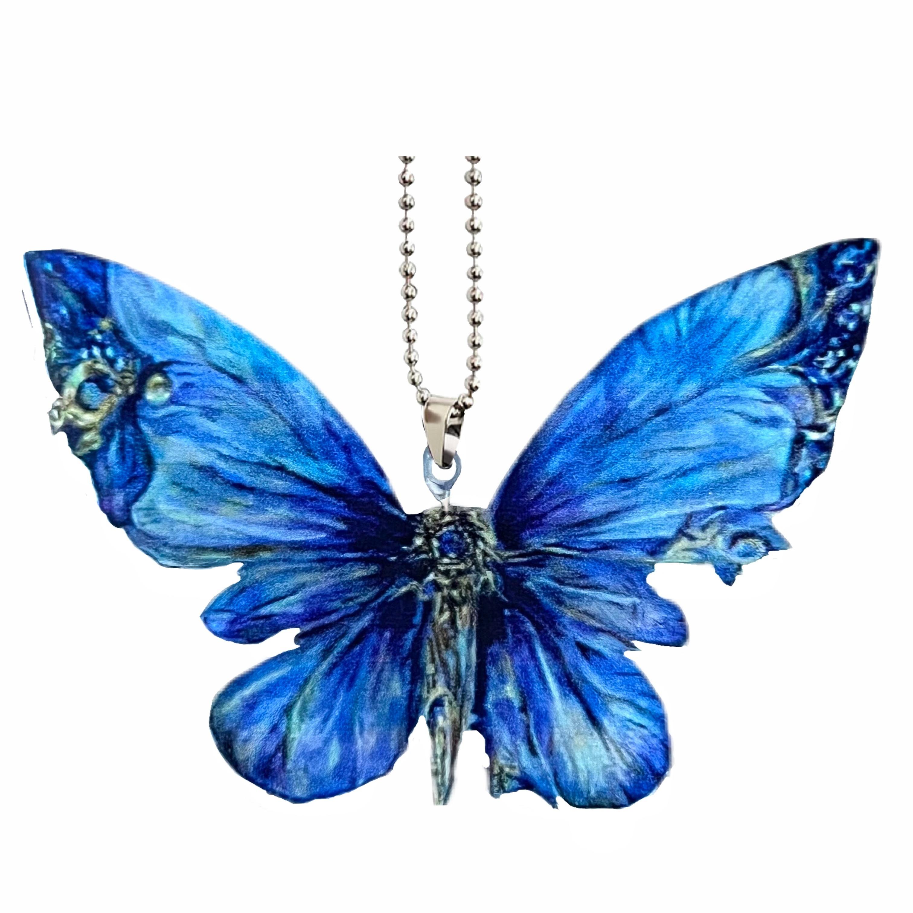 Beautiful 2D Butterfly Car Mirror Pendant - Perfect for Holiday Decorations and Key Chains!
Beautiful 2D Butterfly Car Mirror Pendant - Perfect for Holiday Decorations and Key Chains!