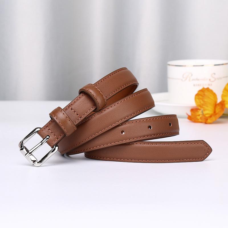 1.8Cm Small Fresh Leather Belt For Women, Korean Version Of Trendy Versatile Pure Cowhide Belt, College Style Thin Belt For Women 105cm
1.8Cm Small Fresh Leather Belt For Women, Korean Version Of Trendy Versatile Pure Cowhide Belt, College Style Thin Belt For Women 105cm