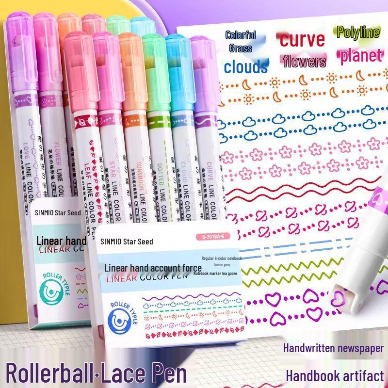 Flower-Shaped Rollerball Pen and Highlighter Set for Journaling
Flower-Shaped Rollerball Pen and Highlighter Set for Journaling