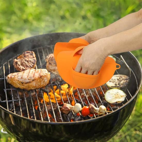 Yousheng Grill Mitts Silicone Oven Gloves Heat Resistant Non-Slip Kitchen Mitts for Grilling Baking High Temp Protection BBQ Gloves 1pc оранжевый
Yousheng Grill Mitts Silicone Oven Gloves Heat Resistant Non-Slip Kitchen Mitts for Grilling Baking High Temp Protection BBQ Gloves 1pc оранжевый