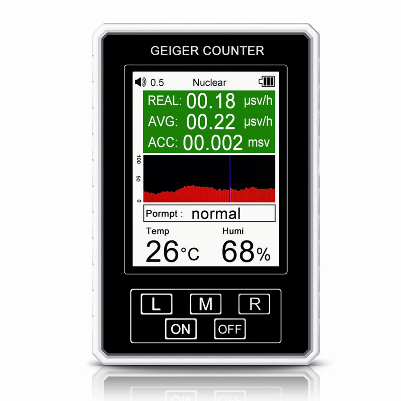 Nuclear Radiation Detector Quick Response Professional Dosimeter Counter with Temperature Humidity Detection
Nuclear Radiation Detector Quick Response Professional Dosimeter Counter with Temperature Humidity Detection