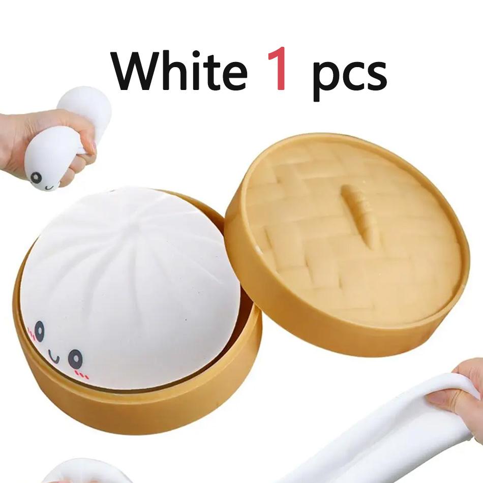 Stress Relief Steamed Bun Toy Portable Travel Slow Rising Smiling Bun Sensory Toy Kids Adults Soft Stress Toy
Stress Relief Steamed Bun Toy Portable Travel Slow Rising Smiling Bun Sensory Toy Kids Adults Soft Stress Toy