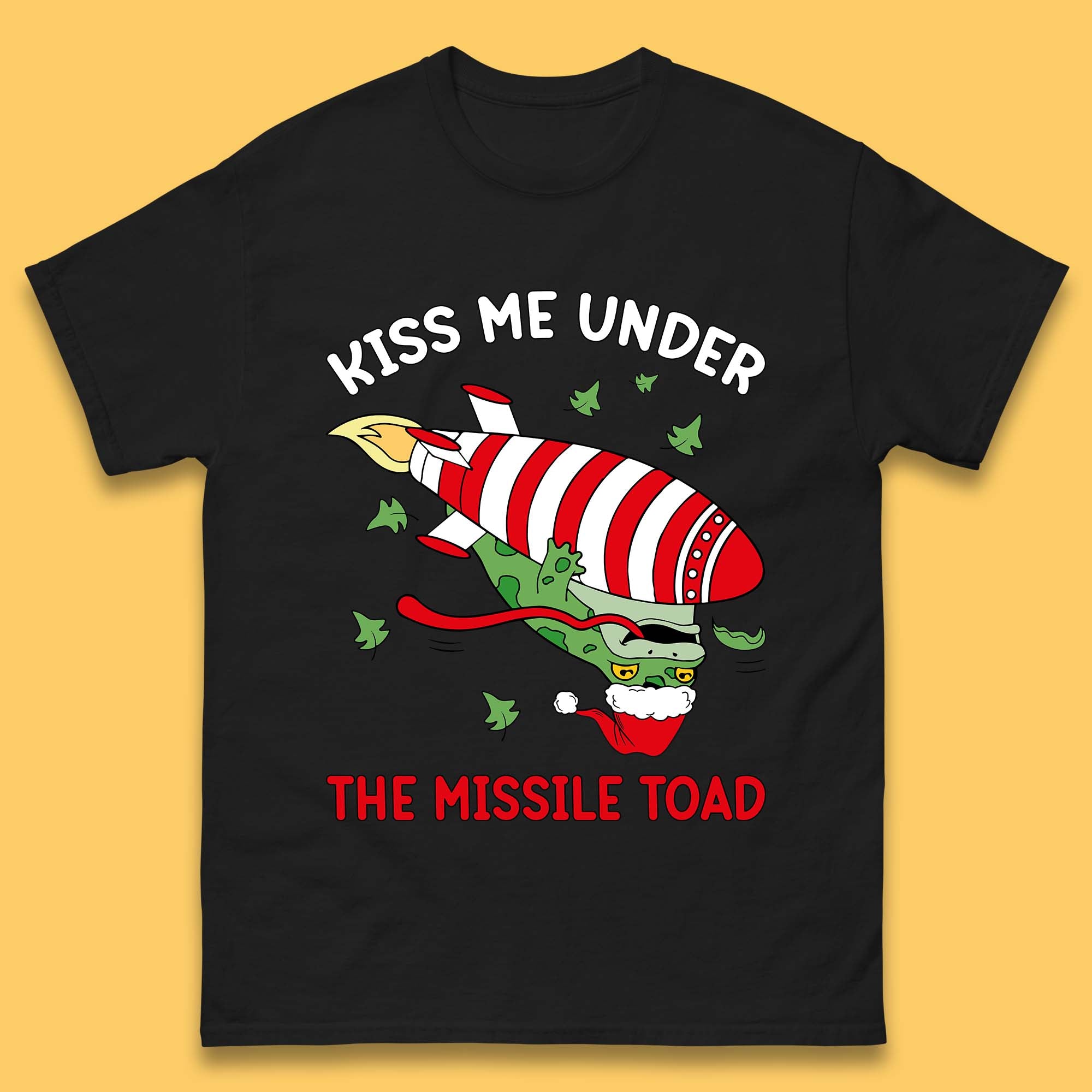 Kiss Me Under The Missile Toad Funny Christmas Mens T Shirt Womens Tops Tees XL
Kiss Me Under The Missile Toad Funny Christmas Mens T Shirt Womens Tops Tees XL