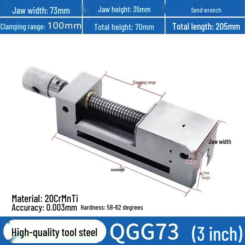 High-Precision 3-inch QGG Manual Grinder Vise
High-Precision 3-inch QGG Manual Grinder Vise
