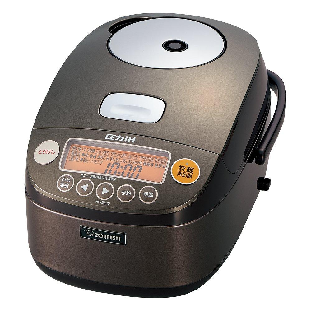 Рисоварка Zojirushi под давлением IH-типа с железным покрытием, толстая платиновая кастрюля, темно-коричневая, 5,5 NP-BE10-TD
Рисоварка Zojirushi под давлением IH-типа с железным покрытием, толстая платиновая кастрюля, темно-коричневая, 5,5 NP-BE10-TD