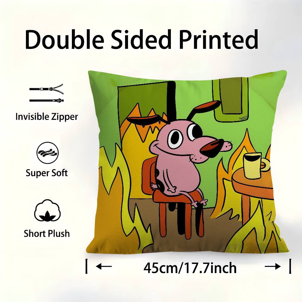 Courage The Cowardly Dog Pillow Cover For Bedroom Room And Living Room Sofa Decorative Cushion Cover 30X30cm
Courage The Cowardly Dog Pillow Cover For Bedroom Room And Living Room Sofa Decorative Cushion Cover 30X30cm